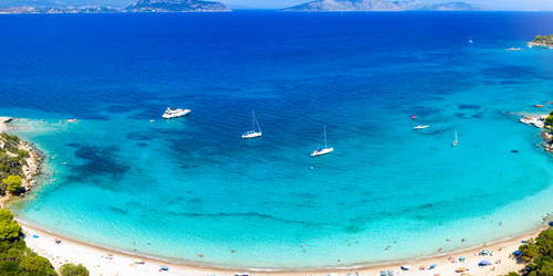 Kounoupi beach in Porto Heli