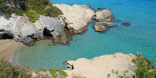 Beach in Agia Marina, Aegina